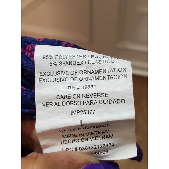 Kouture By Kimora Purple One Shoulder Polyester Knee Length Dress Large - Picture 9 of 11